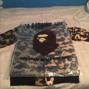 BAPE 1ST CAMO HALF MA-1 Jacket